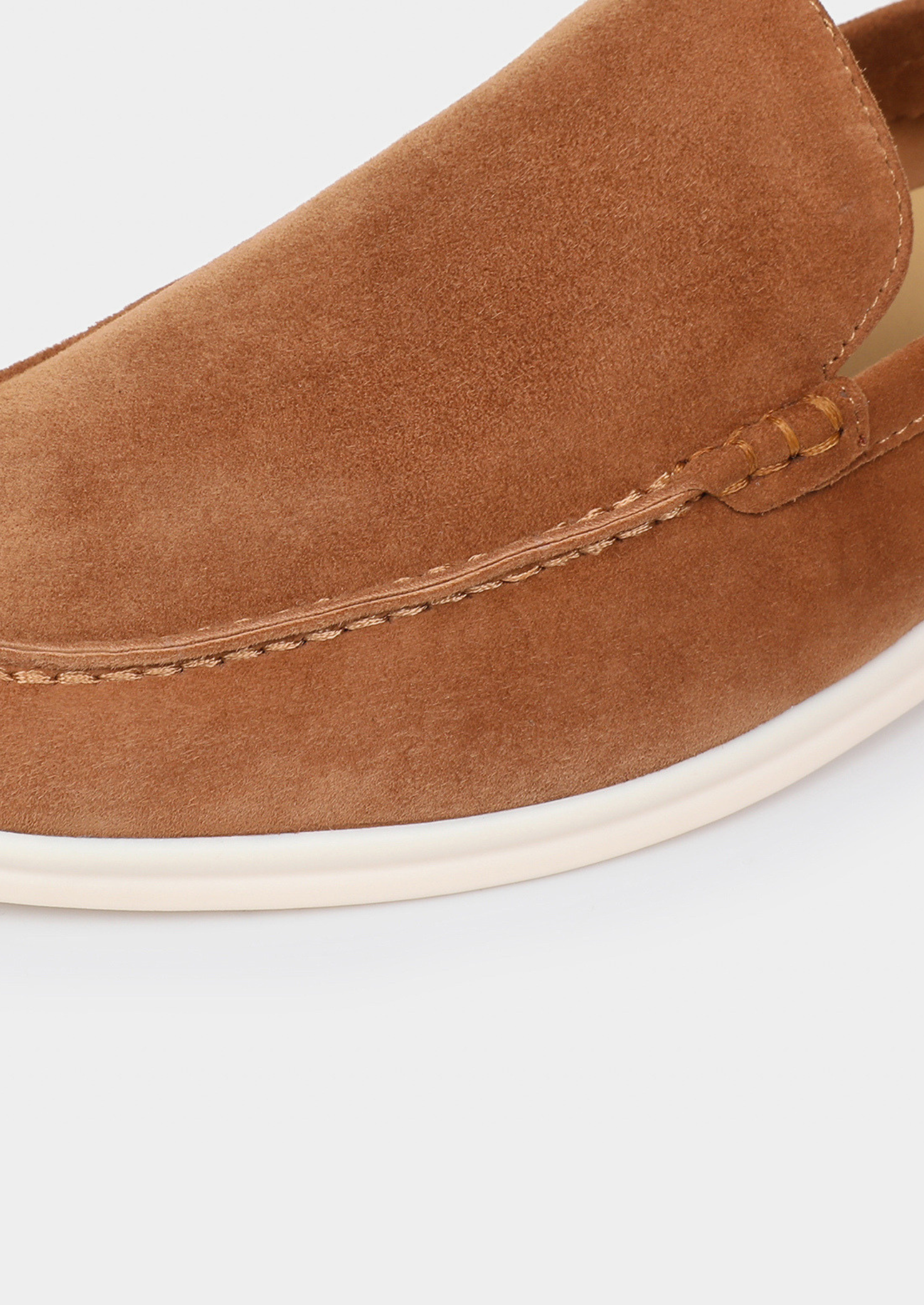 Herren Loafer - Stilvolle Wildleder Slipper in Karamell