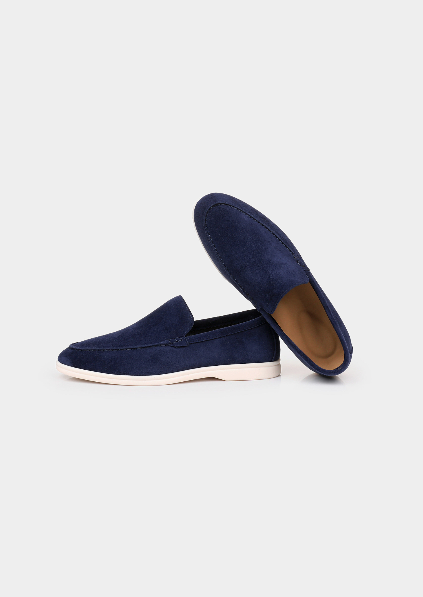 Herren Loafer Marineblau - Wildleder Schlupfschuh
