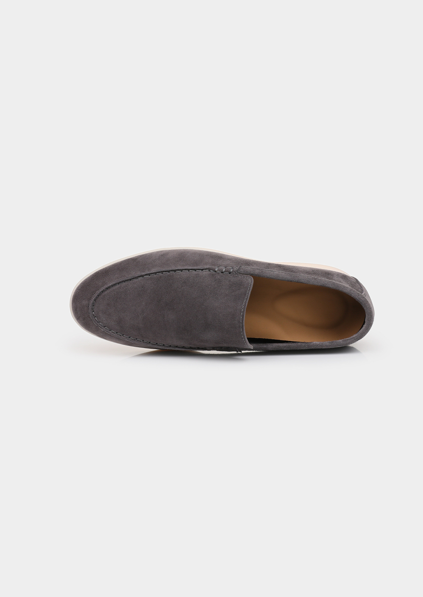 Herren Loafer Nebelgrau - Elegante Wildleder Slipper