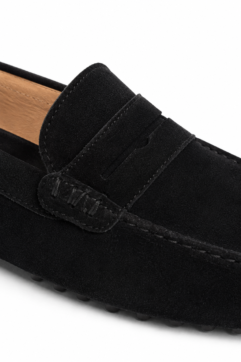 Herren Driver Mokassins Schwarz – Penny-Design
