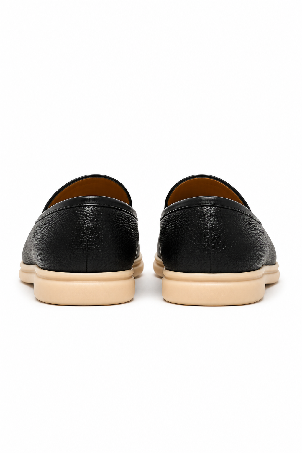 Herren Loafer Schwarz – Strukturierte Leder-Optik