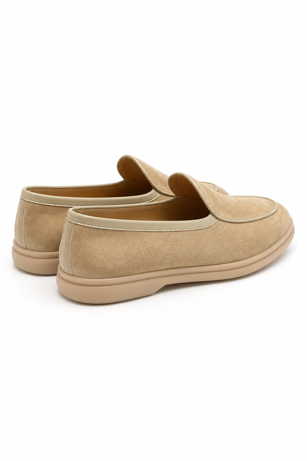 Herren Loafer Khaki – Velours-Optik