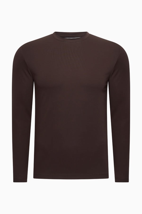 Outfit-Set Herren – Rich Espresso & Desert Taupe (mit Longsleeve)