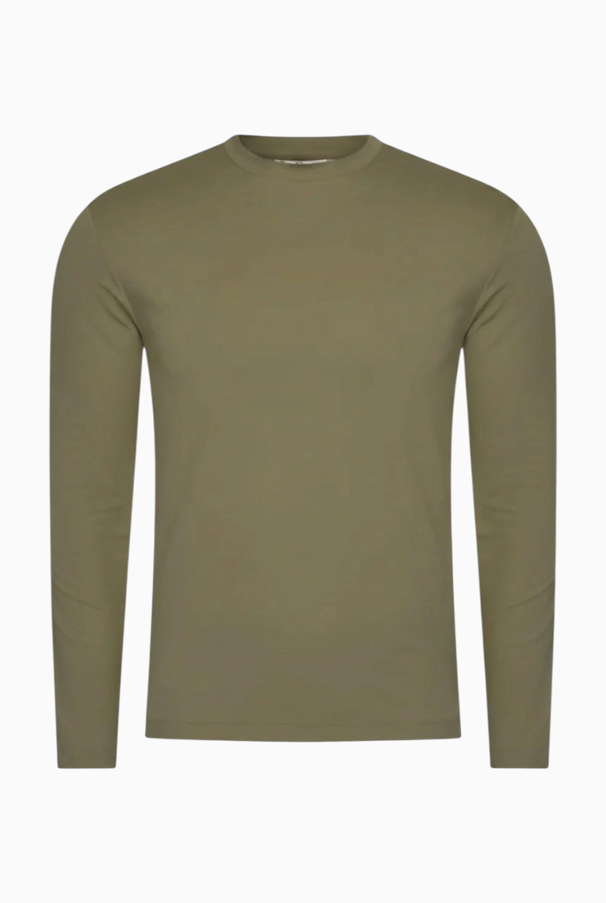 Beyoda Outfit-Set Herren Olive Grove & Soft Sand (mit Longsleeve) — Rückansicht