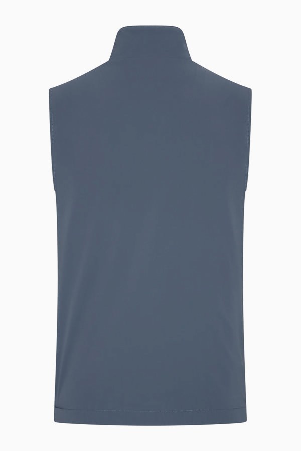 Wendegilet Herren – Steel Blue & Soft Sand