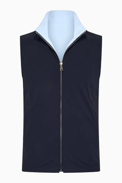 Wendbare Steppweste Herren - Marineblau & Himmelblau