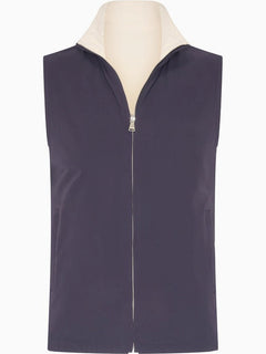 Wendegilet Herren – Deep Navy & Soft Sand