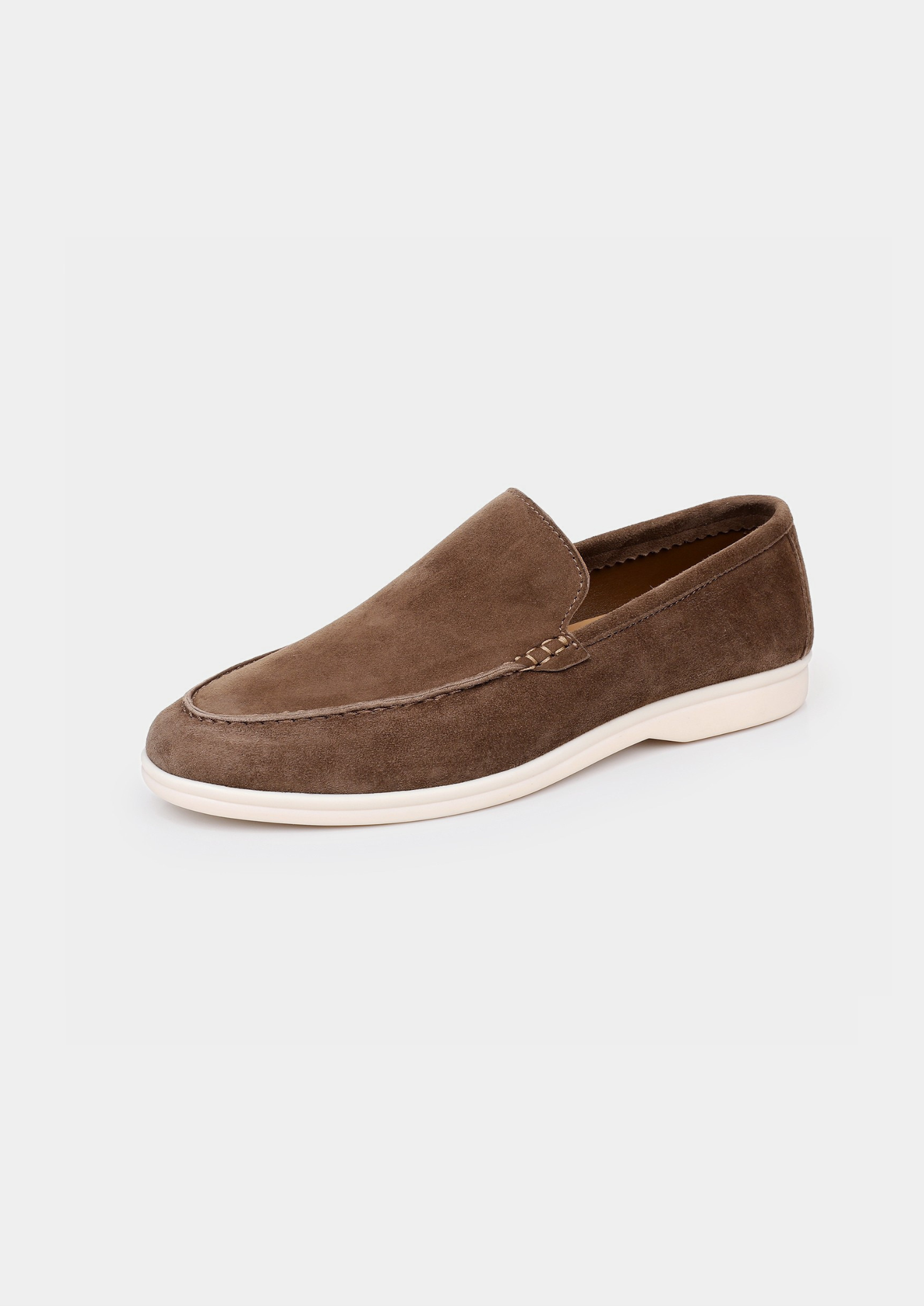 Herren Loafer Lichtbraun - Edle Wildleder Slipper