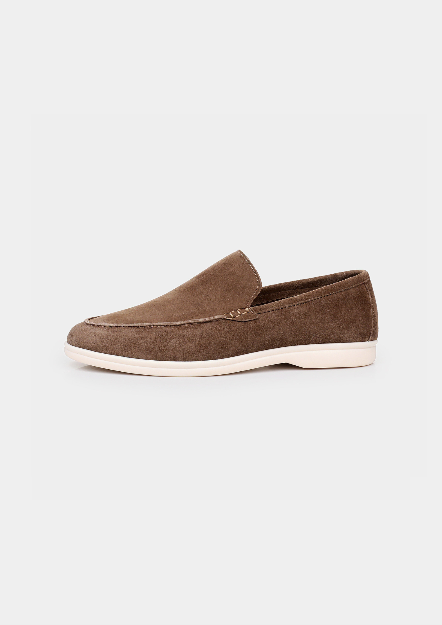 Herren Loafer Lichtbraun - Edle Wildleder Slipper
