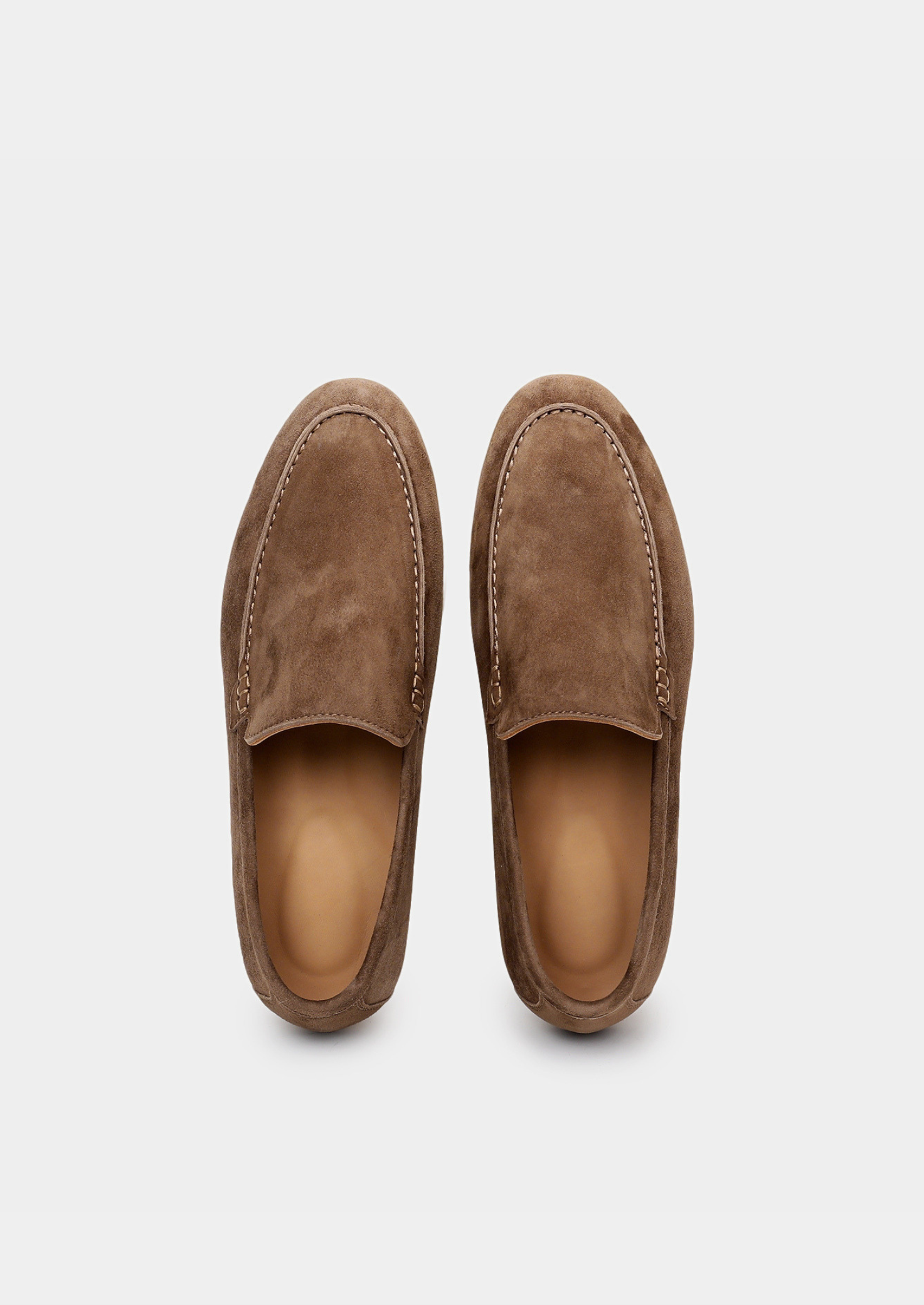 Herren Loafer Lichtbraun - Edle Wildleder Slipper
