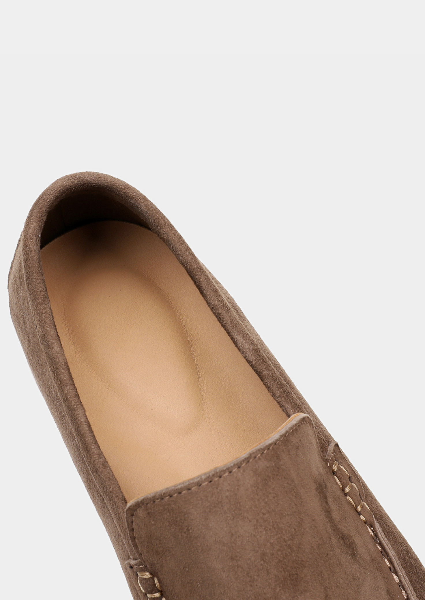 Herren Loafer Lichtbraun - Edle Wildleder Slipper