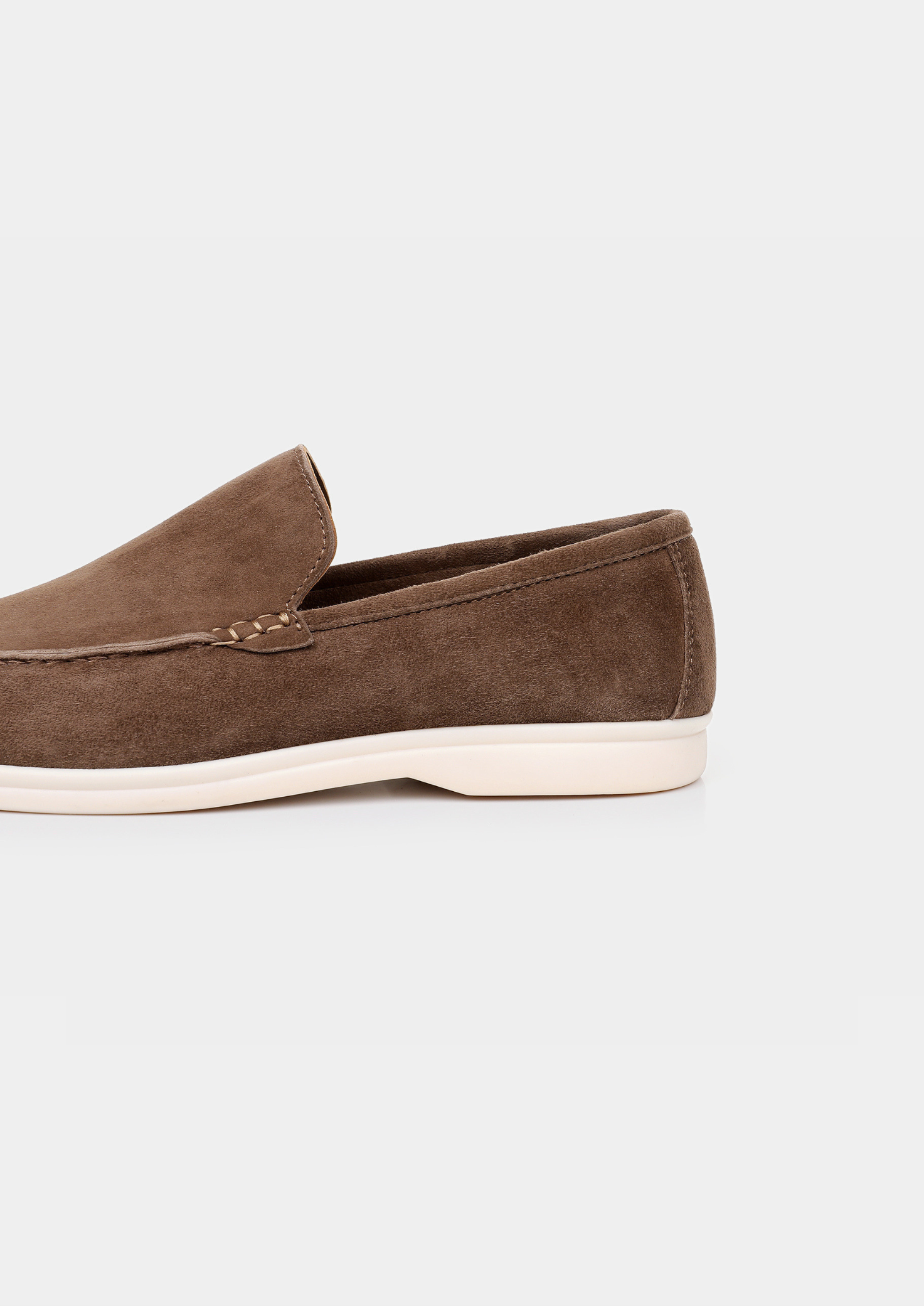 Herren Loafer Lichtbraun - Edle Wildleder Slipper
