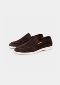 Herren Loafer aus Velours-Optik - Coffee