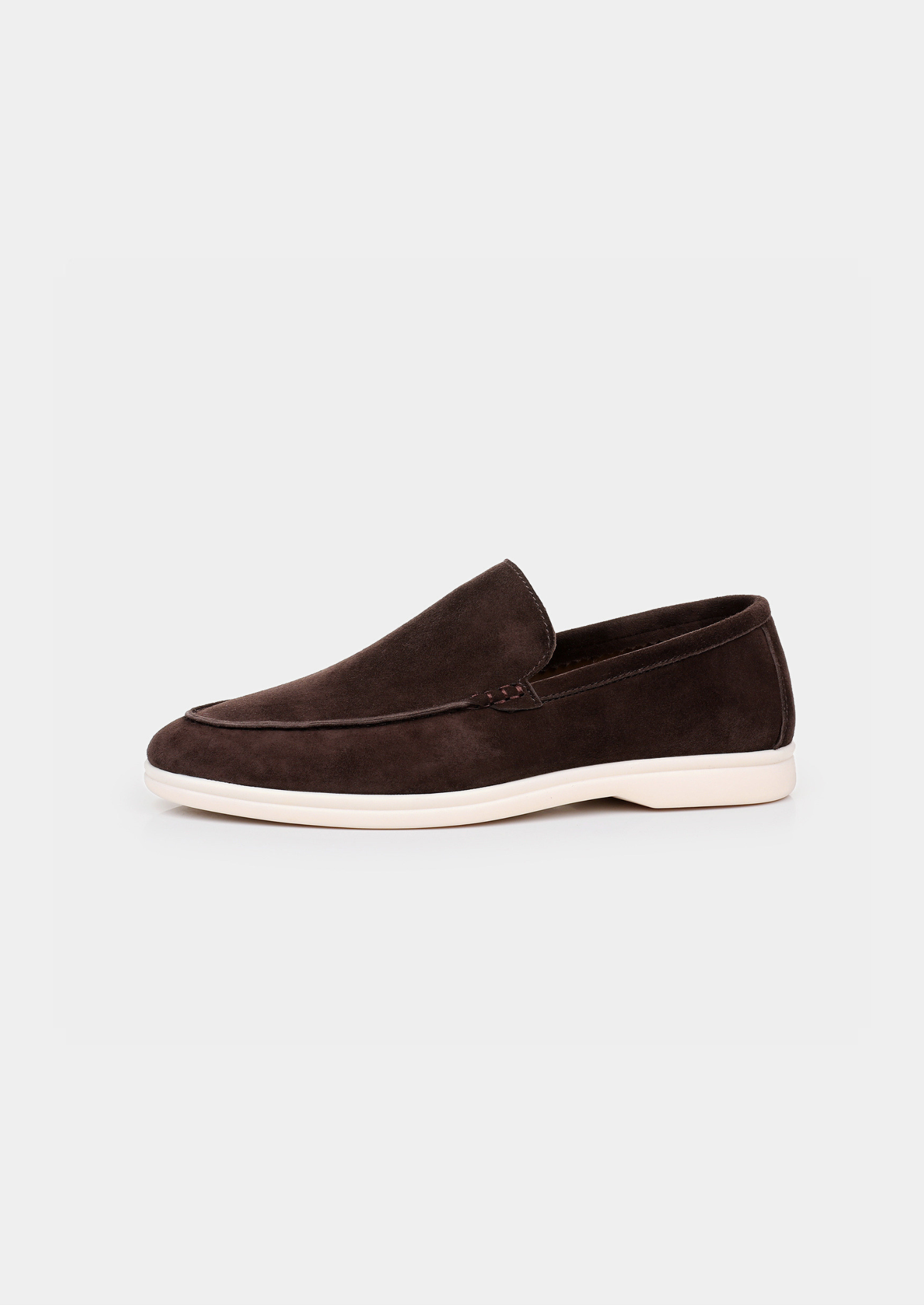 Herren Loafer aus Velours-Optik - Coffee