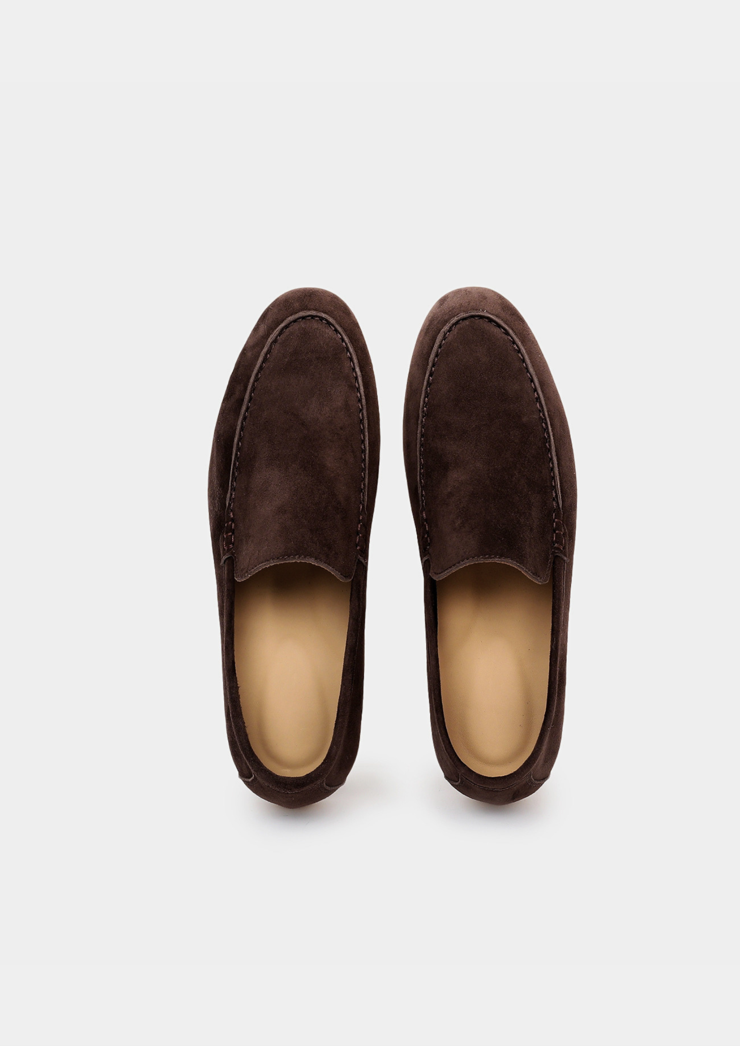Herren Loafer aus Velours-Optik - Coffee