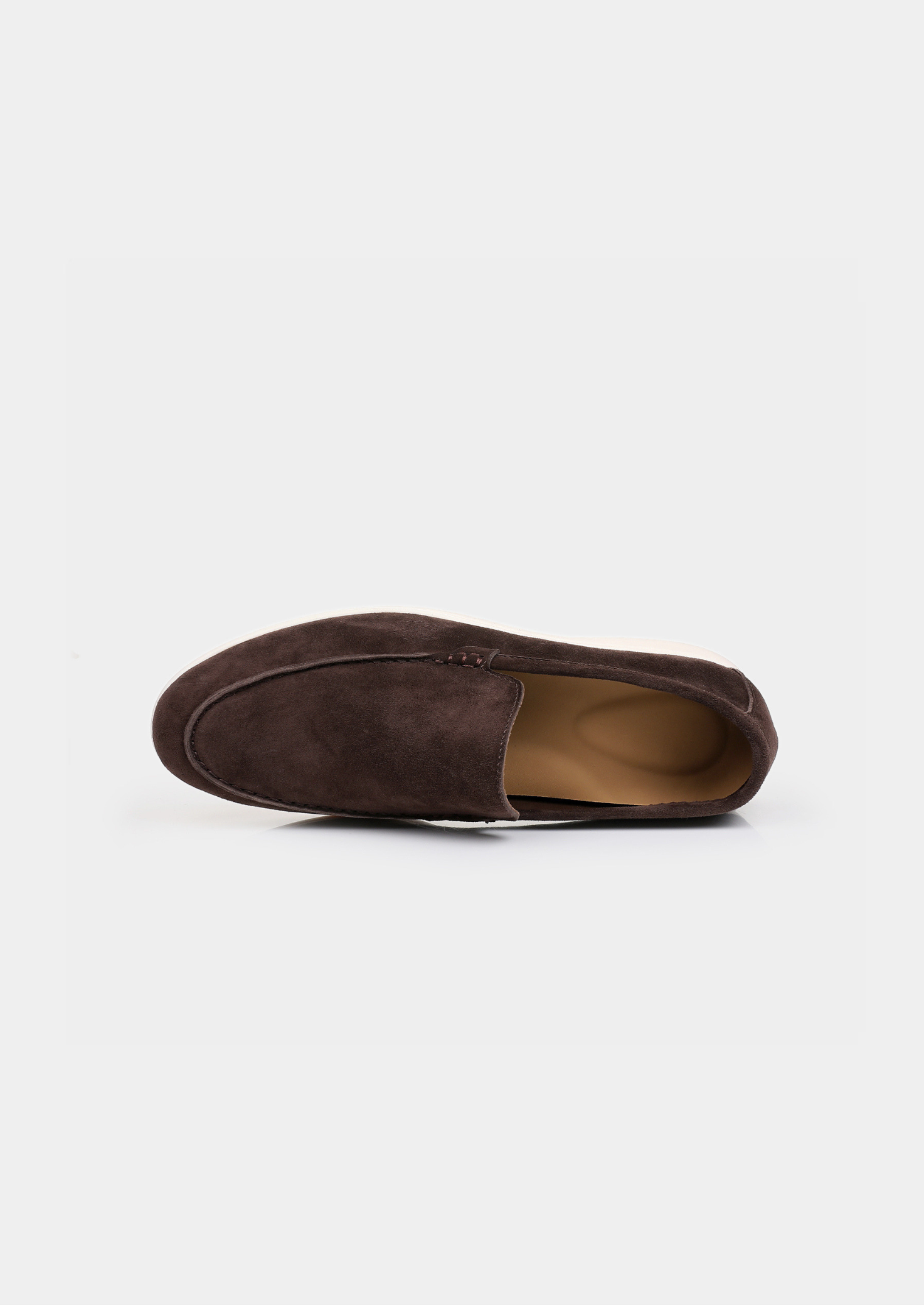 Herren Loafer aus Velours-Optik - Coffee