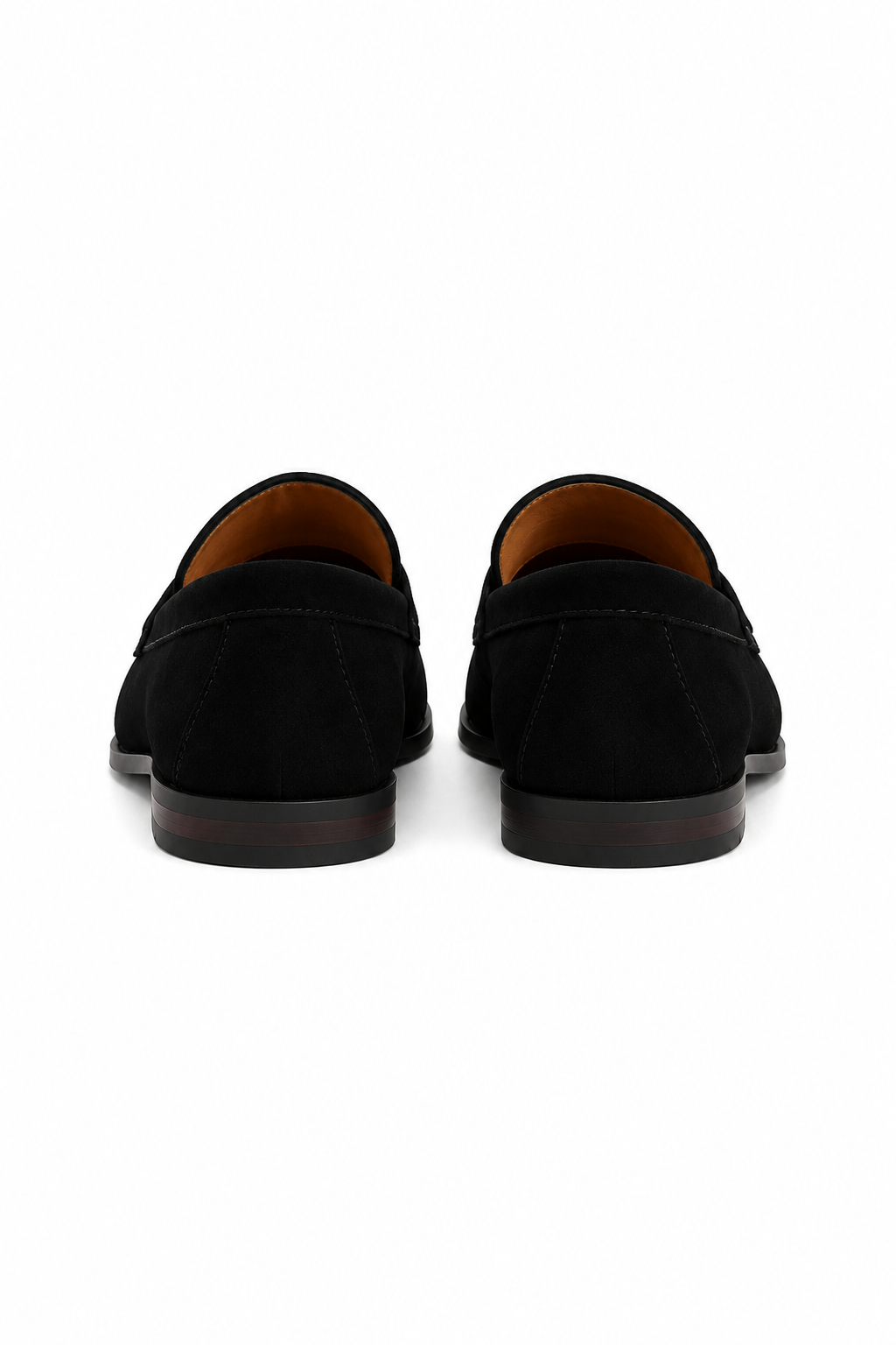 Herren Penny Loafer Schwarz – Velours-Optik