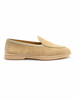 Herren Loafer Khaki – Velours-Optik