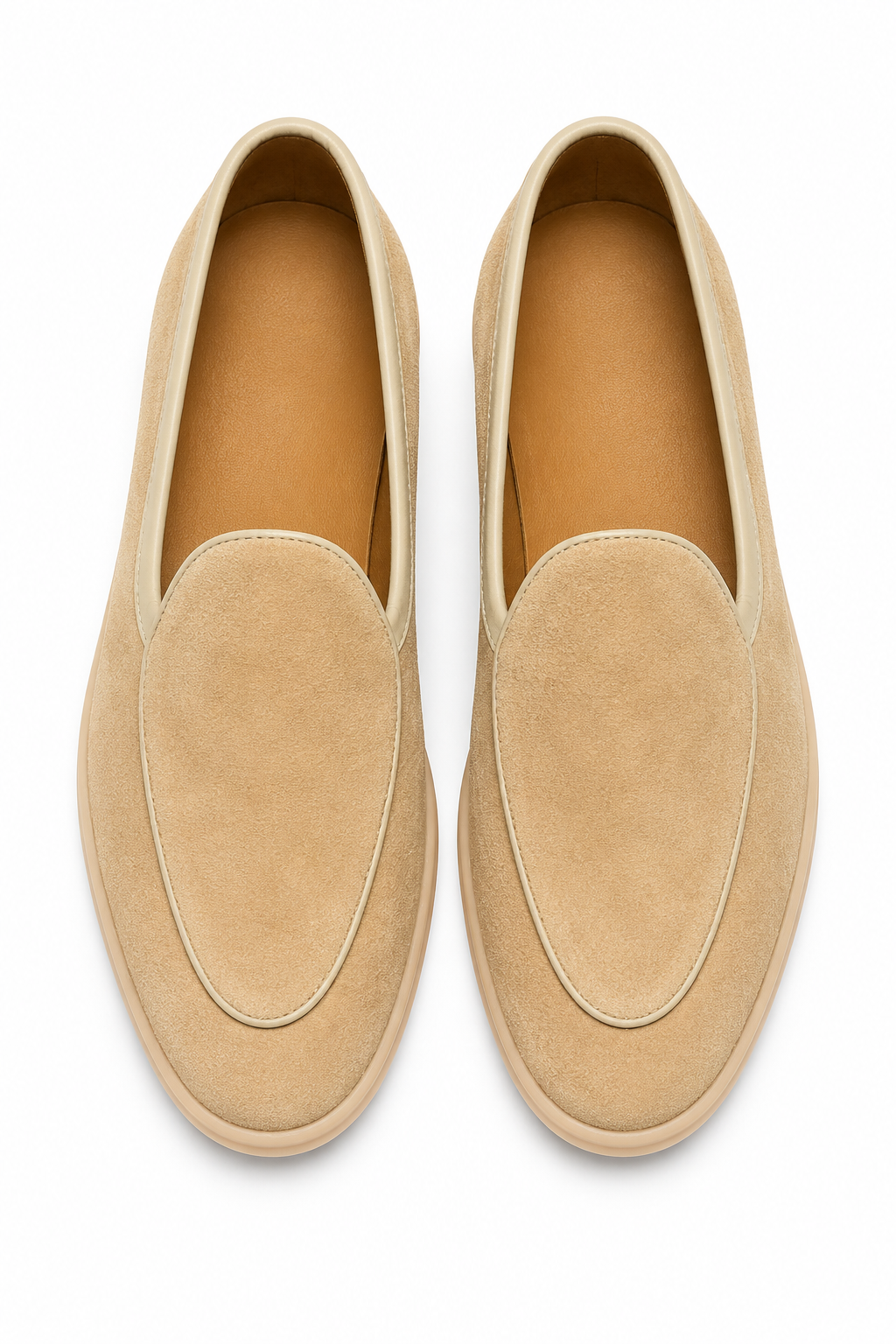 Herren Loafer Khaki – Velours-Optik