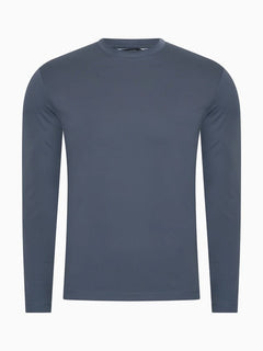 Longsleeve Herren – Steel Blue