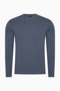 Longsleeve Herren – Steel Blue