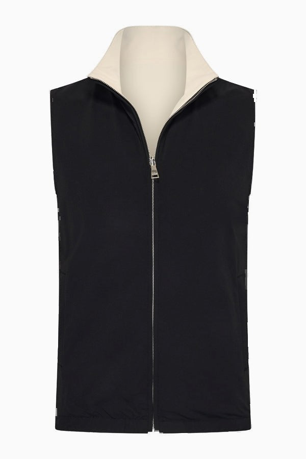 Wendegilet Herren – Onyx Black & Soft Sand