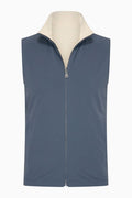 Wendegilet Herren – Steel Blue & Soft Sand