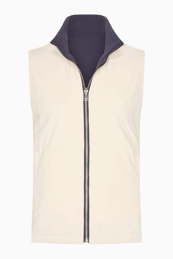 Wendegilet Herren – Deep Navy & Soft Sand