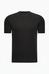 T-Shirt Herren Baumwolle Rundhals Kurzarm Onyx Black